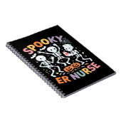 Nurse Nursing Cute Halloween Spooky Essential T-Sh Notitieboek (Rechterzijde)