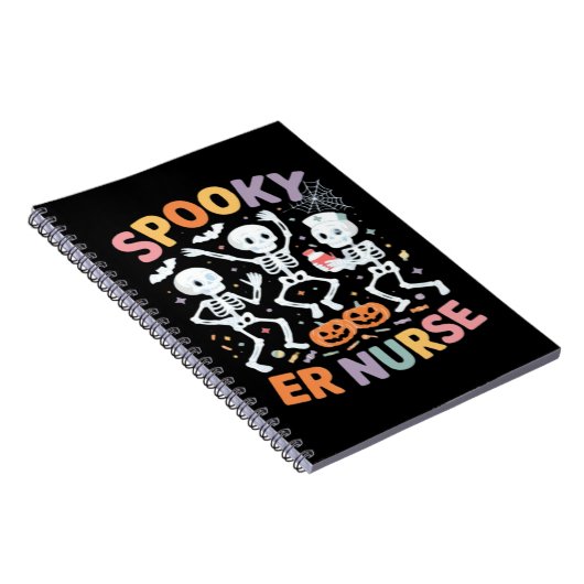 Nurse Nursing Cute Halloween Spooky Essential T-Sh Notitieboek (Rechterzijde)