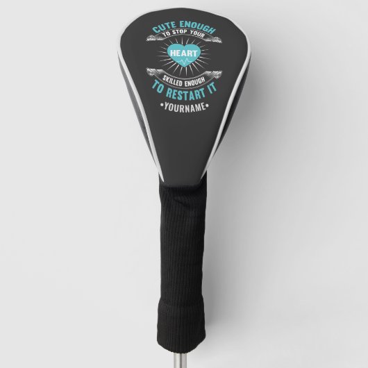 Nurse Nursing Golfheadcover (Voorkant)