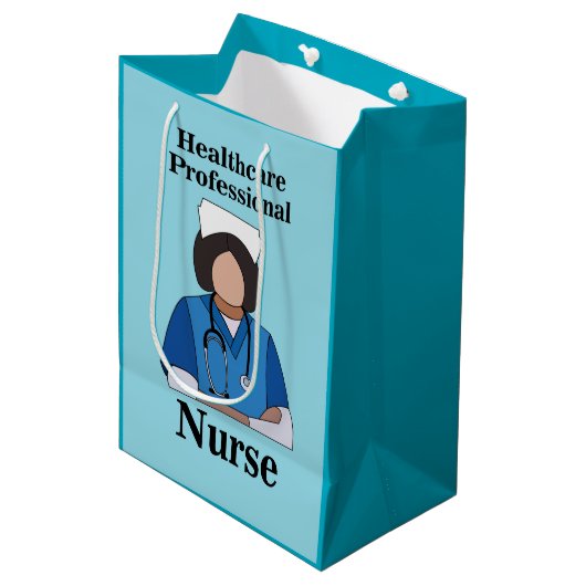 Nurse Nursing Healthcare Professional Medium Cadeauzakje (Voorkant Gekanteld)