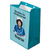 Nurse Nursing Healthcare Professional Medium Cadeauzakje (Achterkant Gekanteld)