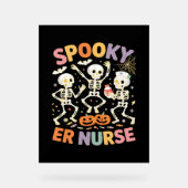 Nurse Nursing Schattige Halloween Spooky Essential Acryl Bord (Voorkant)