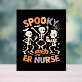 Nurse Nursing Schattige Halloween Spooky Essential Acryl Bord (Neutraal)