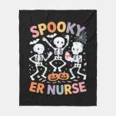 Nurse Nursing Schattige Halloween Spooky Essential Fleece Deken (Voorkant)