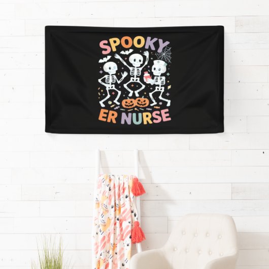 Nurse Nursing Schattige Halloween Spooky Essential Spandoek (Insitu)