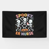 Nurse Nursing Schattige Halloween Spooky Essential Spandoek (Horizontaal)