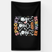 Nurse Nursing Schattige Halloween Spooky Essential Spandoek (Verticaal)