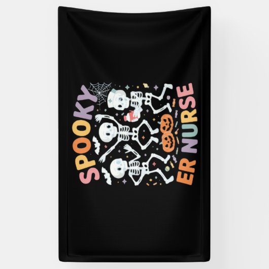 Nurse Nursing Schattige Halloween Spooky Essential Spandoek (Verticaal)