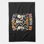 Nurse Nursing Schattige Halloween Spooky Essential Theedoek (Verticaal)