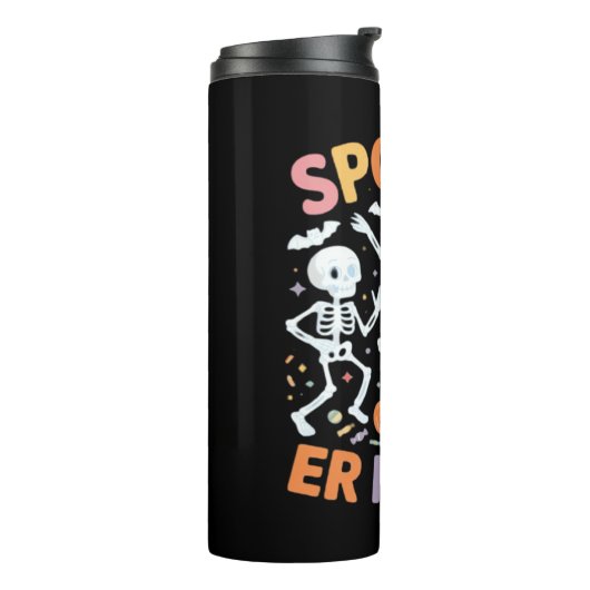 Nurse Nursing Schattige Halloween Spooky Essential Thermosbeker (Gedraaid links)