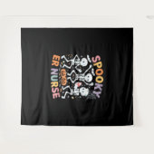 Nurse Nursing Schattige Halloween Spooky Essential Wandkleed (Voorkant (horizontaal))
