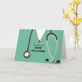 Nurse Nursing School Afstuderen Kaart (Gele Bloem)