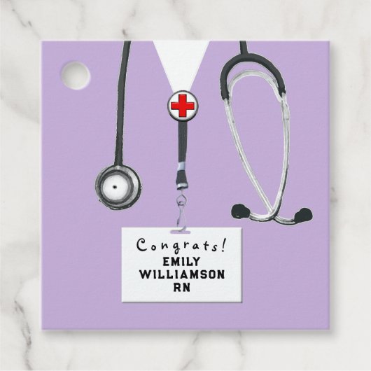 Nurse Nursing School Graduation Bedankjes Labels (Voorkant)