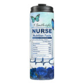 Nurse Nutrition Facts Blue Butterfly Thermosbeker (Voorkant)