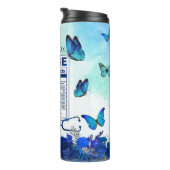 Nurse Nutrition Facts Blue Butterfly Thermosbeker (Geroteerd rechts)