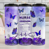 Nurse Nutrition Facts Purple Butterfly Thermosbeker