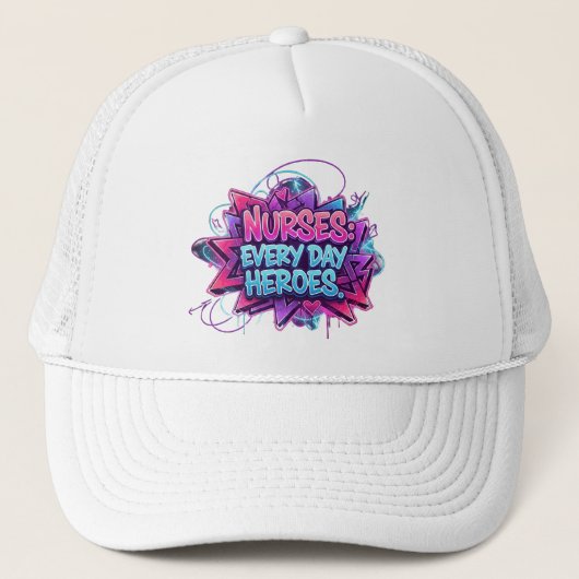 Nurse off Duty Cap“ – Stylische Auszeit für Pflege Trucker Pet (Voorkant)