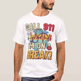 Nurse off Duty“ T-Shirt – Lustiges Shirt