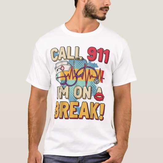 Nurse off Duty“ T-Shirt – Lustiges Shirt (Voorkant)