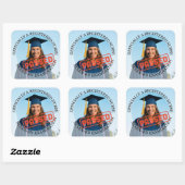 nurse passed nclex rn exam custom photo 3" vierkante sticker (Vel)