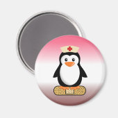 Nurse Penguin (w/Bandaid) Magneet (Voorkant / Achterkant)
