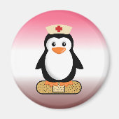 Nurse Penguin (w/Bandaid) Magneet (Voorkant)