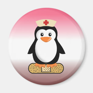Nurse Penguin (w/Bandaid) Magneet
