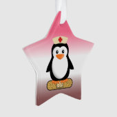 Nurse Penguin (w/Bandaid) Ornament (voorkant)