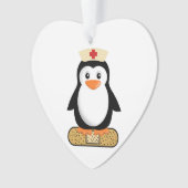Nurse Penguin (w/Bandaid) Ornament (voorkant)