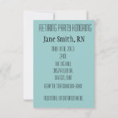 Nurse Pensioenpartij Uitnodigingen EKG Strips (Achterkant)