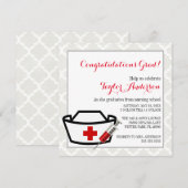 Nurse Pet Nursing School Afstuderen Aankondiging (Voorkant / Achterkant)