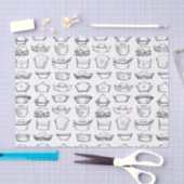 Nurse Pet  Zwart-wit Patroon Tissuepapier (Craft)