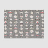 Nurse Petten Grey Pattern Tissuepapier (Voorkant)