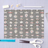  Nurse Petten Grey Pattern Tissuepapier (Craft)