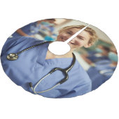 Nurse Photo Customize Personalize Kerstboom Rok (Gekanteld)