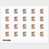 Nurse Powered by Coffee Ronde Sticker (Vel)