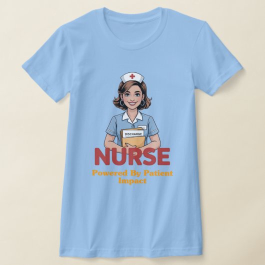 Nurse Powered by Coffee T-shirt (Laagn)
