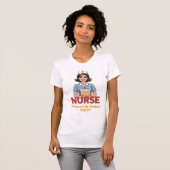 Nurse Powered by Coffee T-shirt (Voorkant volledig)