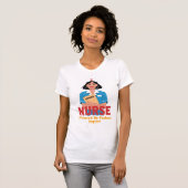 Nurse Powered by Coffee T-shirt (Voorkant volledig)