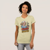 Nurse Powered by Coffee T-shirt (Voorkant volledig)