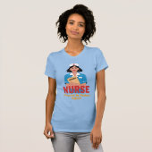 Nurse Powered by Coffee T-shirt (Voorkant volledig)