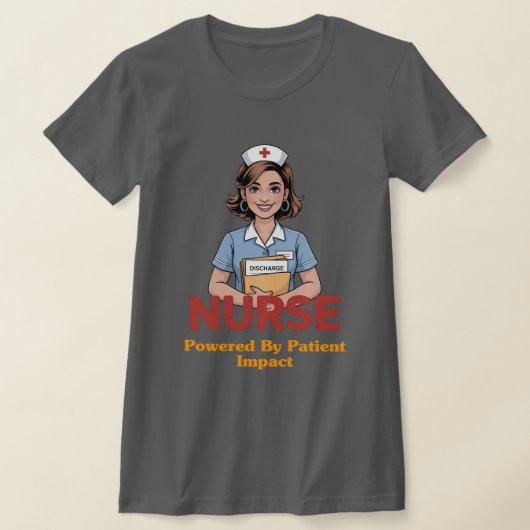 Nurse Powered by Coffee T-shirt (Laagn)