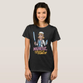 Nurse Powered by the Force  T-shirt (Voorkant volledig)