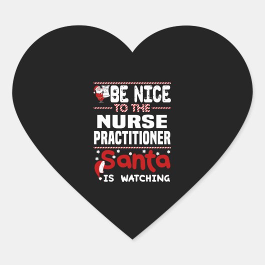 Nurse Practionation Hart Sticker (Voorkant)