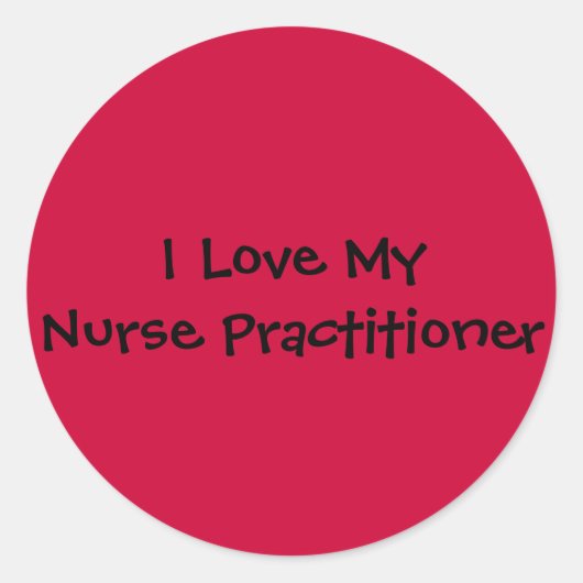 Nurse Practionation Ronde Sticker (Voorkant)