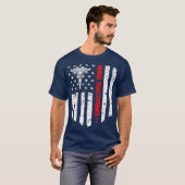 Nurse Practitioner American Flag RN geregistreerd T-shirt (Voorkant volledig)