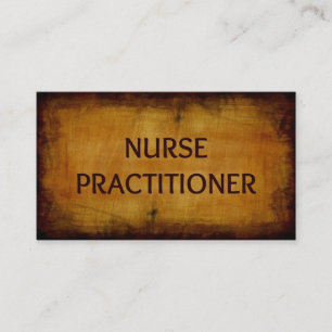 Nurse Practitioner Antiek geborsteld Visitekaartje
