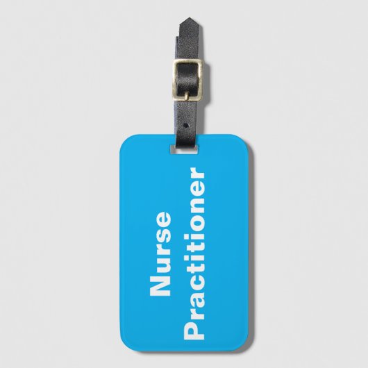 Nurse Practitioner Bagagelabel (Voorkant (verticaal))