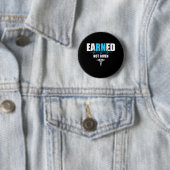 Nurse Practitioner Black Small Clic Fit Crew Ronde Button 5,7 Cm (In situ)