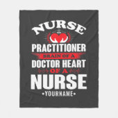 Nurse Practitioner Brains Of A Doctor Heart Of Fleece Deken (Voorkant)
